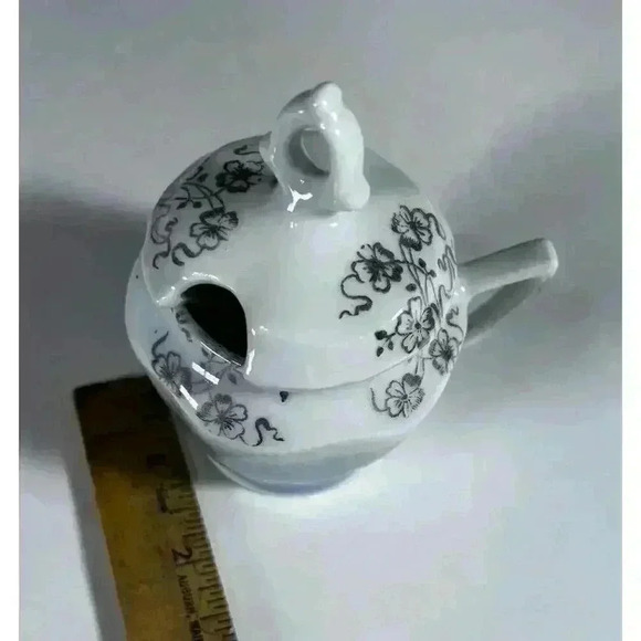 Antique Porcelain RS Prussia Swans Mustard Pot Excellent Condition - Picture 9 of 16